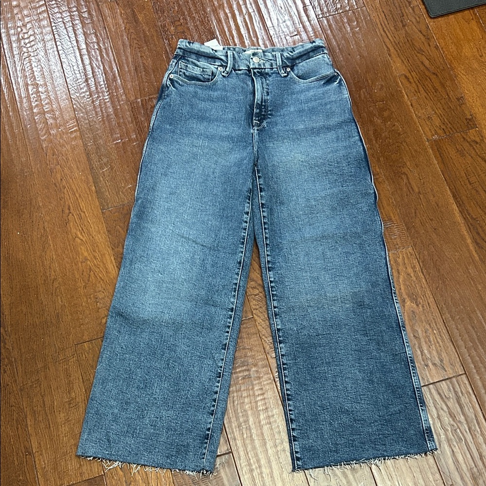 NWT Good American Good Skate Crop Jeans size 6